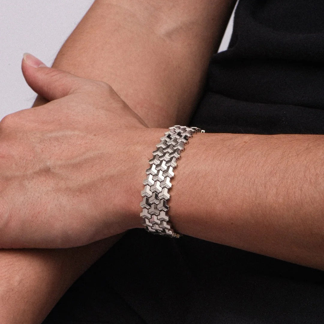 สร้อยข้อมือเกราะ CZ